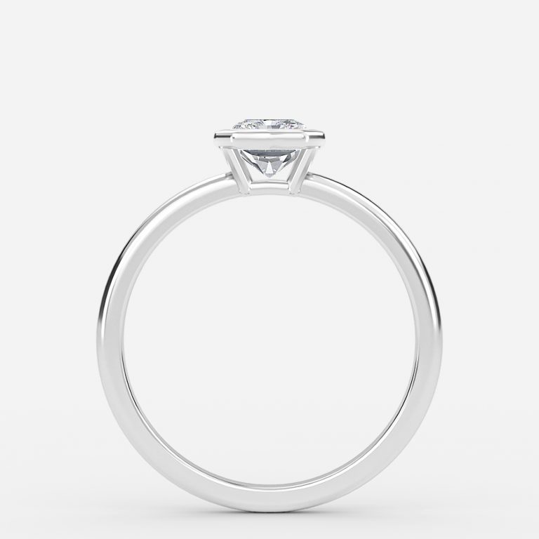 Radiant Bezel Engagement Ring