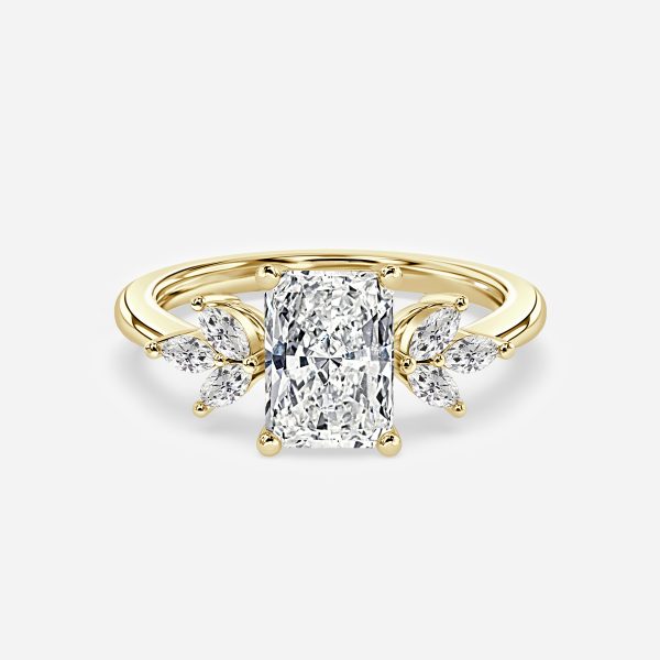 Radiant Cluster Engagement Ring