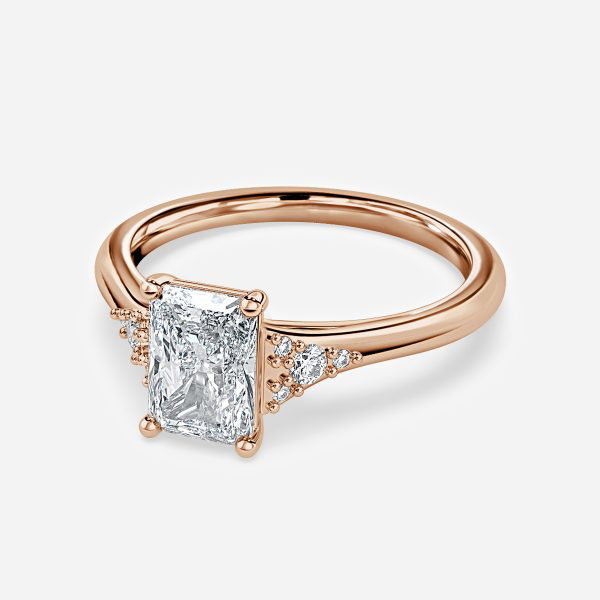 Radiant Cluster Engagement Ring