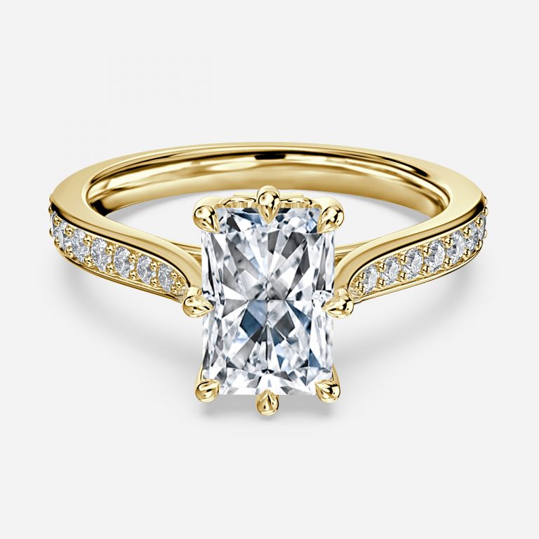 Radiant Vintage Engagement Ring