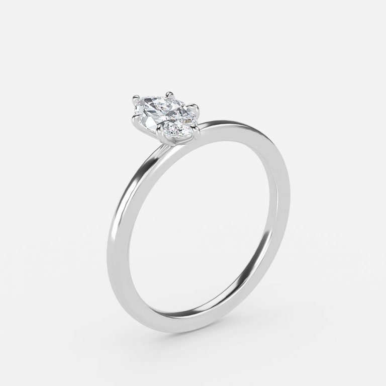 Marquise Solitaire Engagement Ring