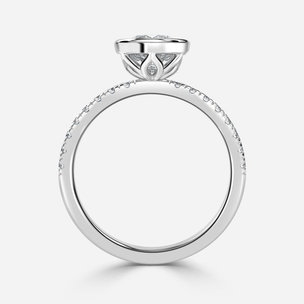 Round Bezel Engagement Ring