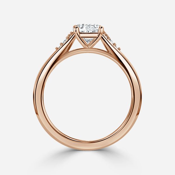 Oval Cluster Engagement Ring
