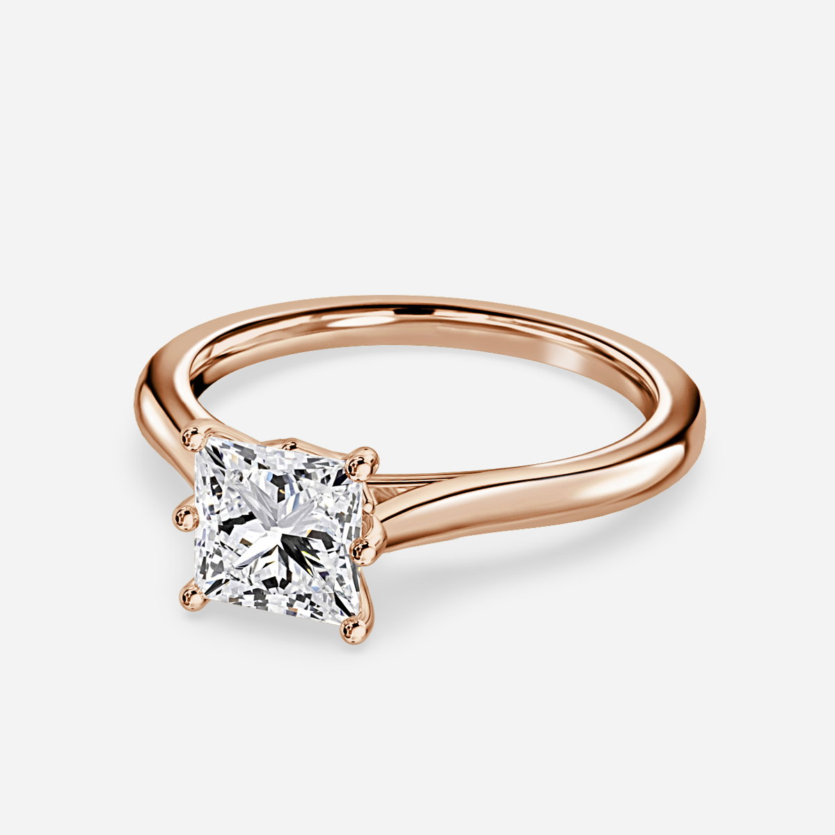Princess Solitaire Engagement Ring