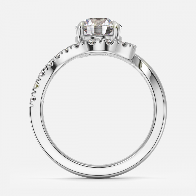 Round Halo Engagement Ring