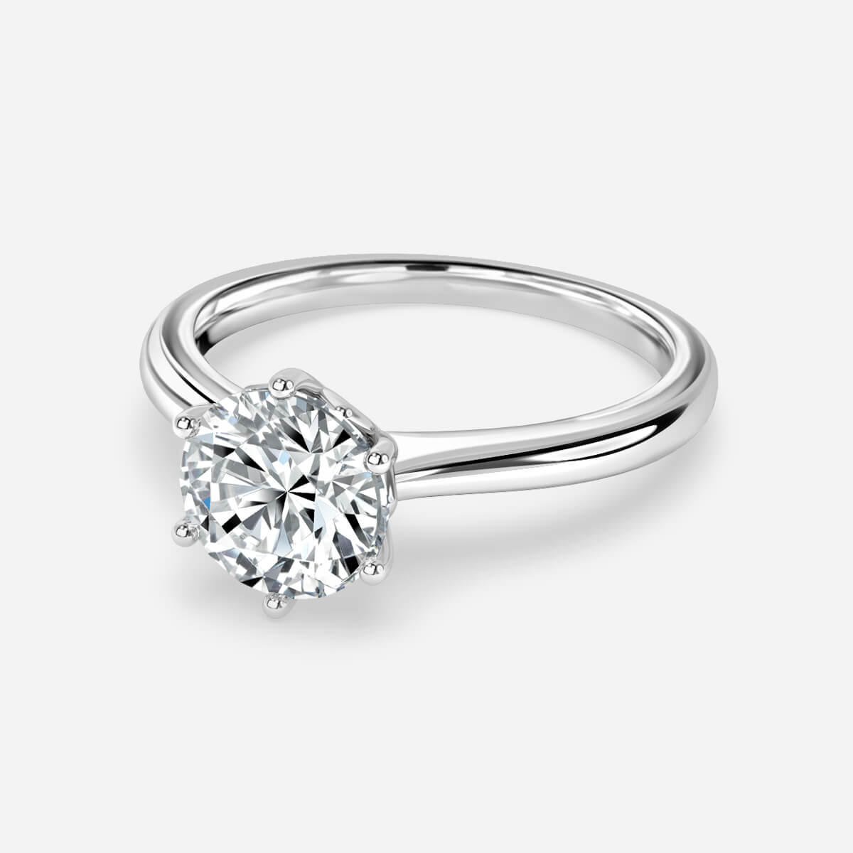 Round Solitaire Engagement Ring