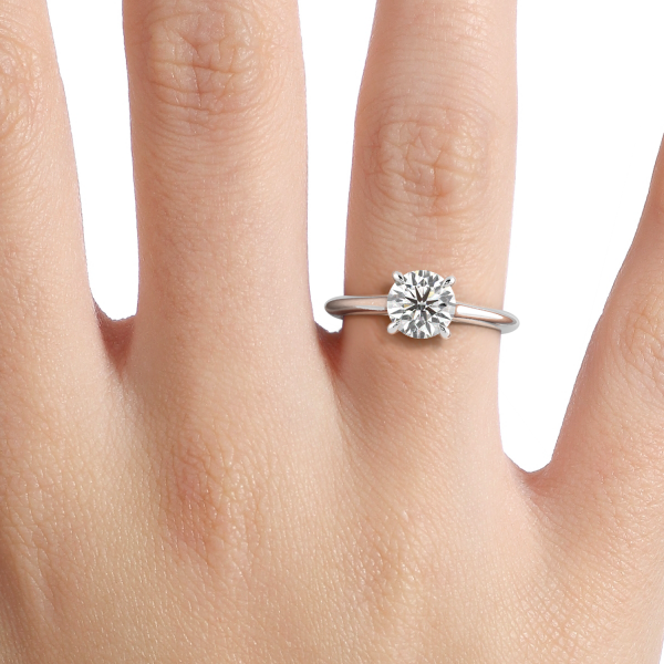 Round Solitaire Engagement Ring