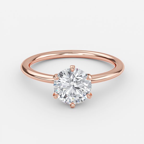 Round Solitaire Engagement Ring