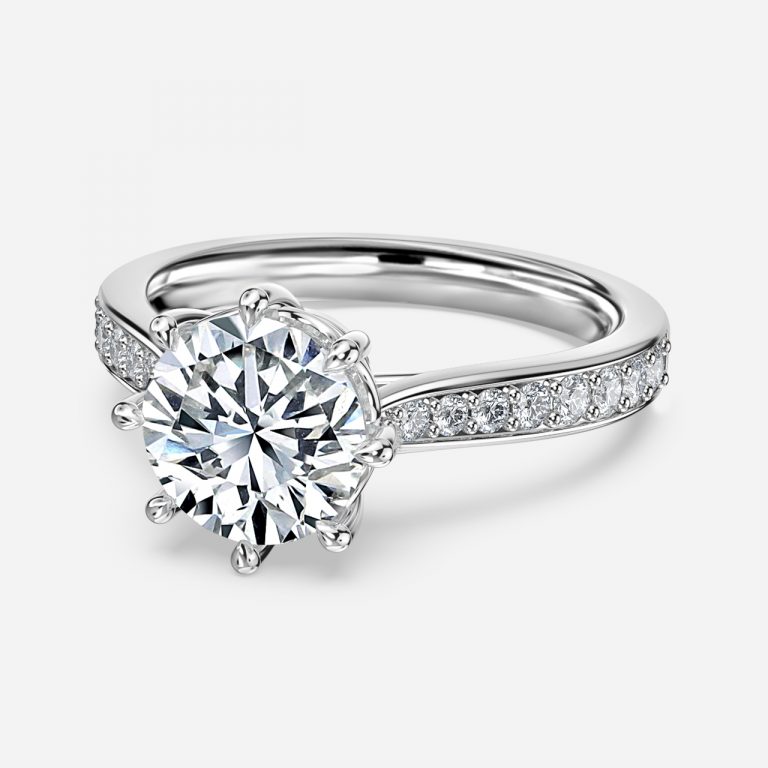 Round Vintage Engagement Ring
