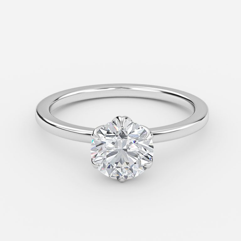 Round Solitaire Engagement Ring