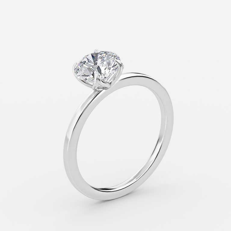 Round Solitaire Engagement Ring
