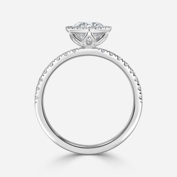 Round Halo Engagement Ring