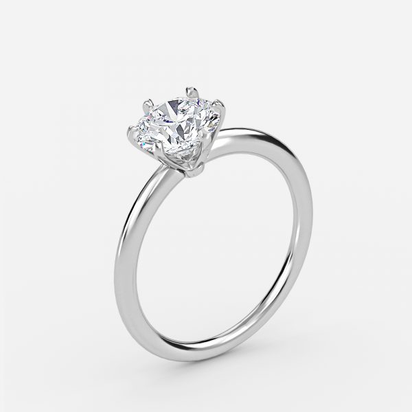 Round Solitaire Engagement Ring