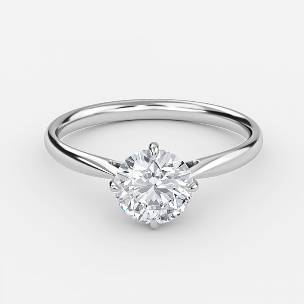 Round Solitaire Engagement Ring