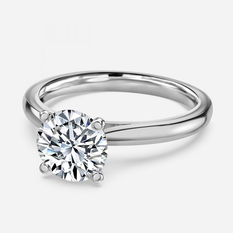 Round Solitaire Engagement Ring