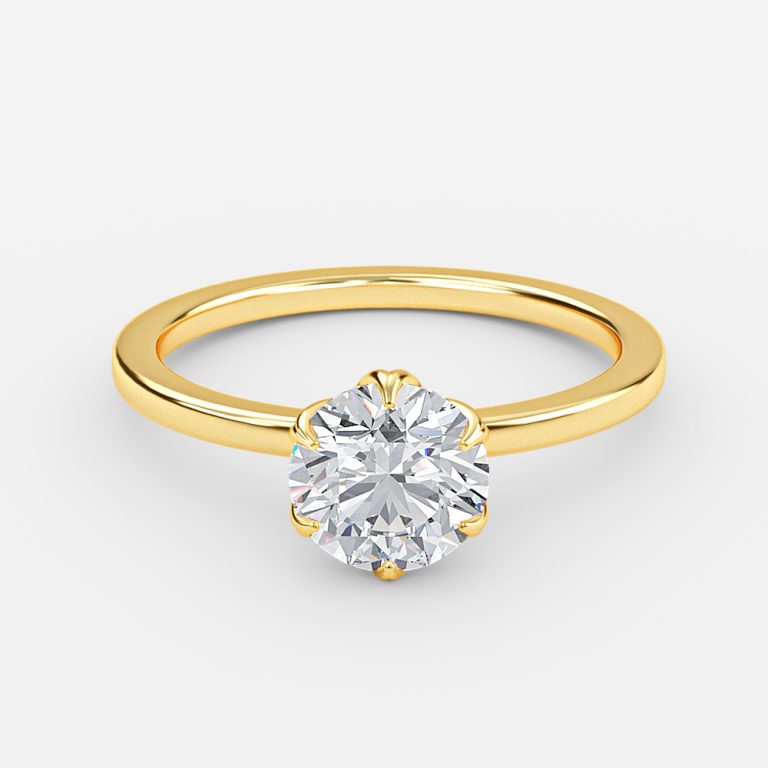 Round Solitaire Engagement Ring