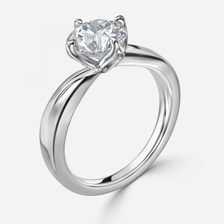 Round Solitaire Engagement Ring