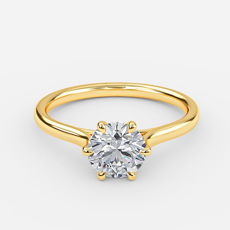 Round Solitaire Engagement Ring