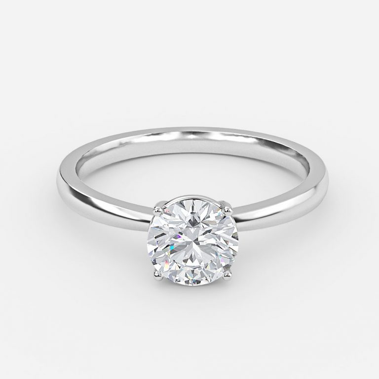 Round Solitaire Engagement Ring
