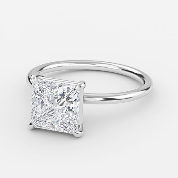 Princess Solitaire Engagement Ring