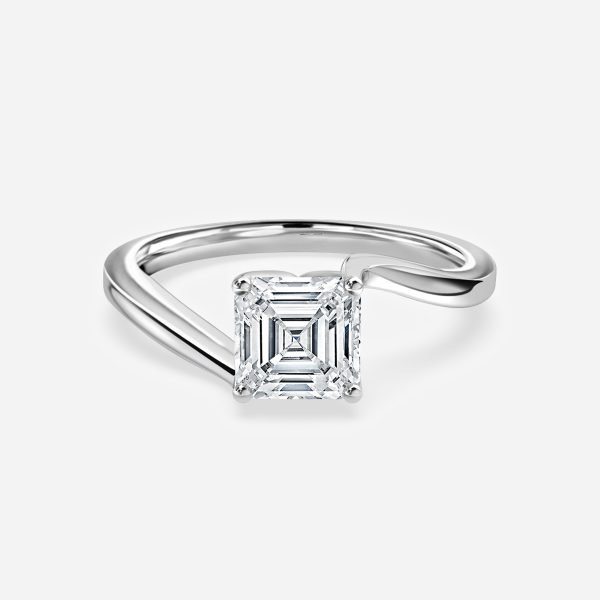 Asscher Solitaire Engagement Ring