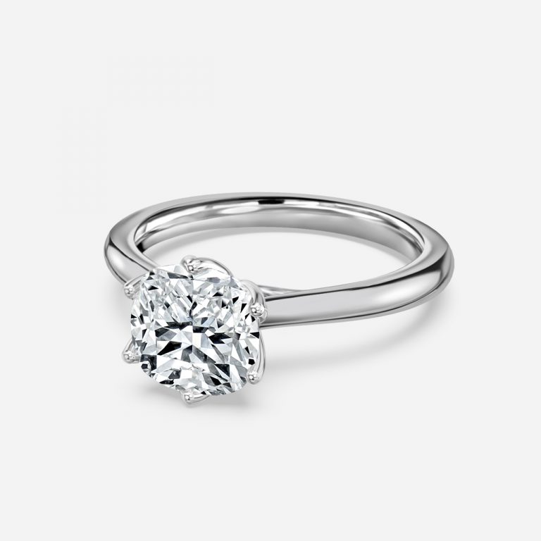 Cushion Solitaire Engagement Ring