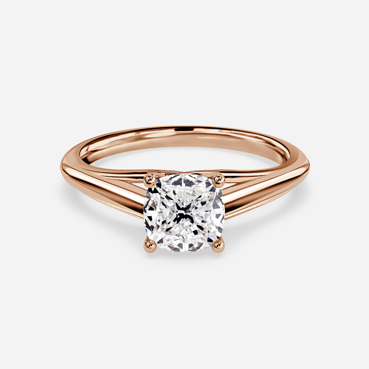 Cushion Solitaire Engagement Ring