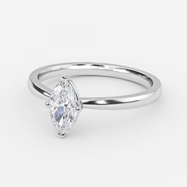 Marquise Solitaire Engagement Ring