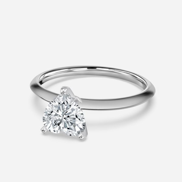 Heart Solitaire Engagement Ring