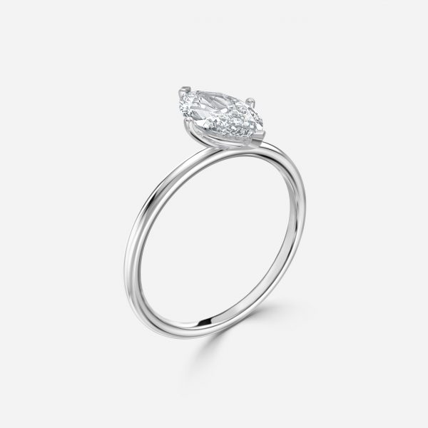 Marquise Solitaire Engagement Ring