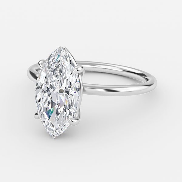 Marquise Solitaire Engagement Ring