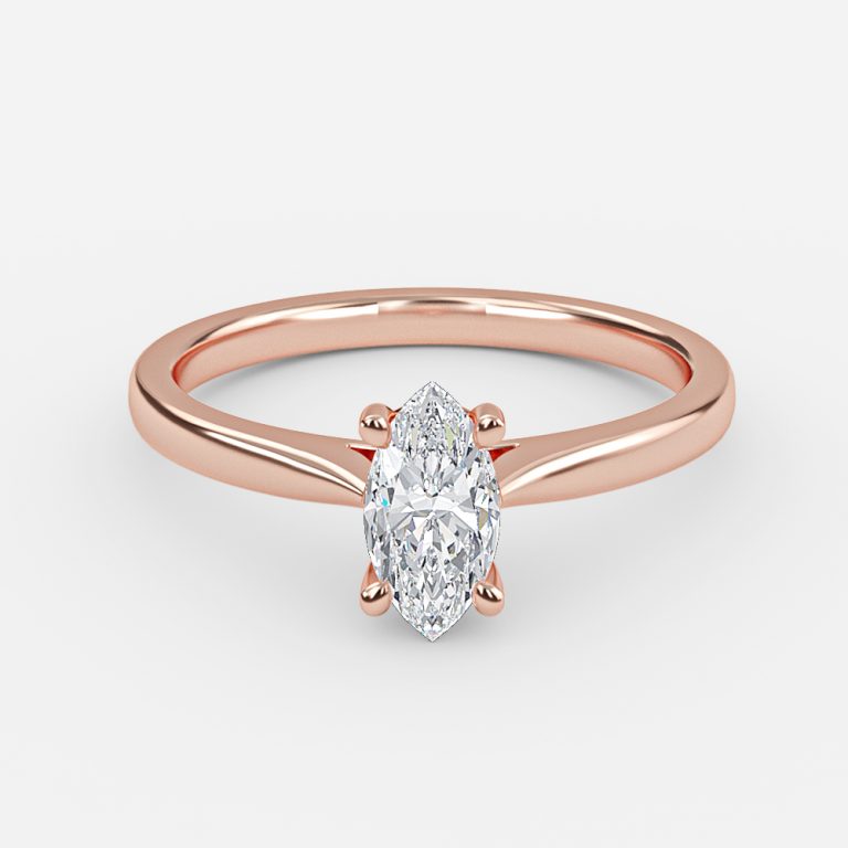 Marquise Solitaire Engagement Ring