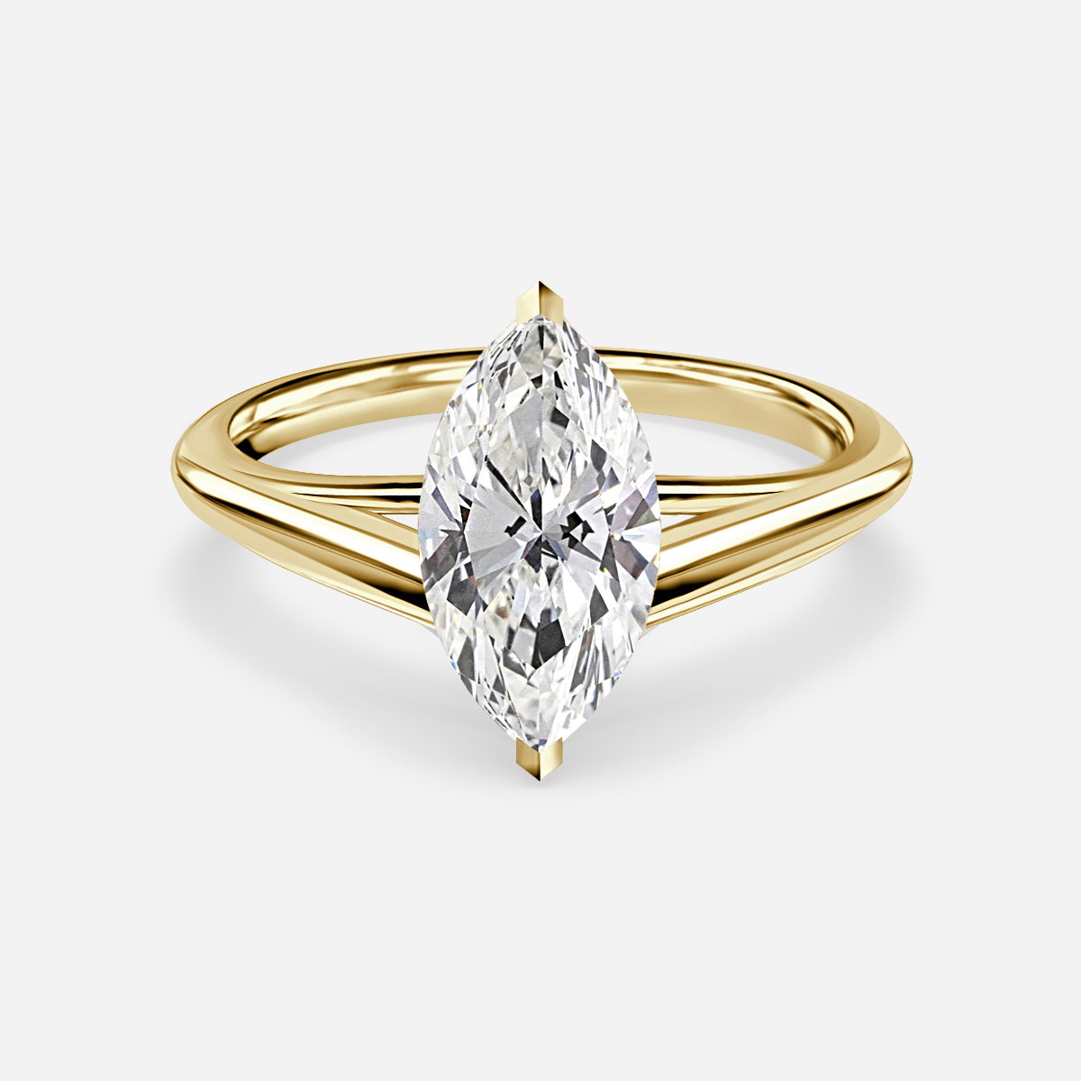 Marquise Solitaire Engagement Ring