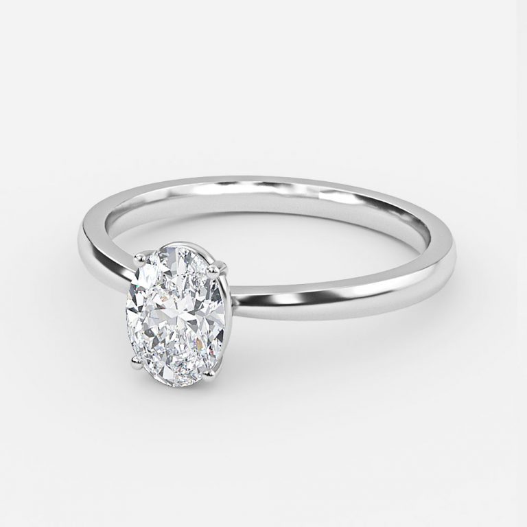Oval Solitaire Engagement Ring
