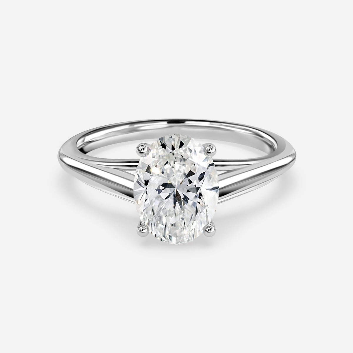 Oval Solitaire Engagement Ring