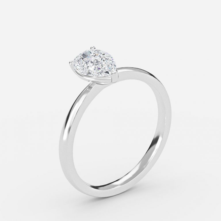 Pear Solitaire Engagement Ring