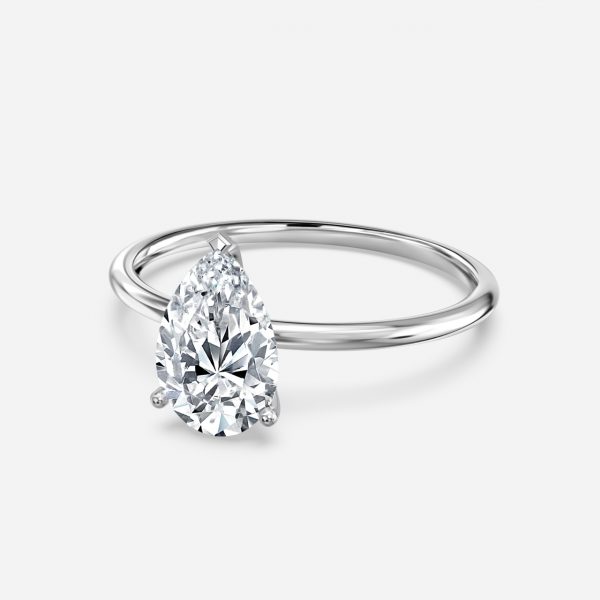 Pear Solitaire Engagement Ring