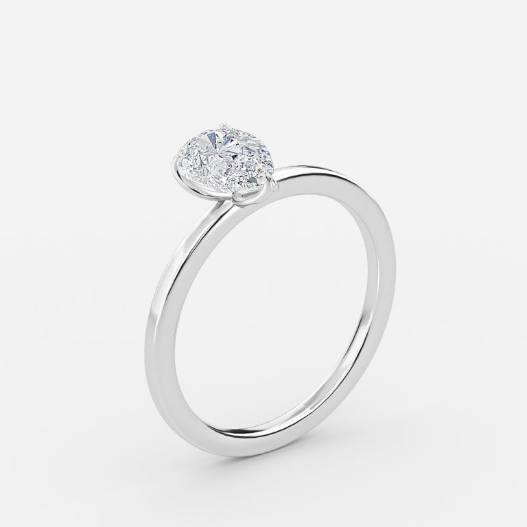 Pear Solitaire Engagement Ring