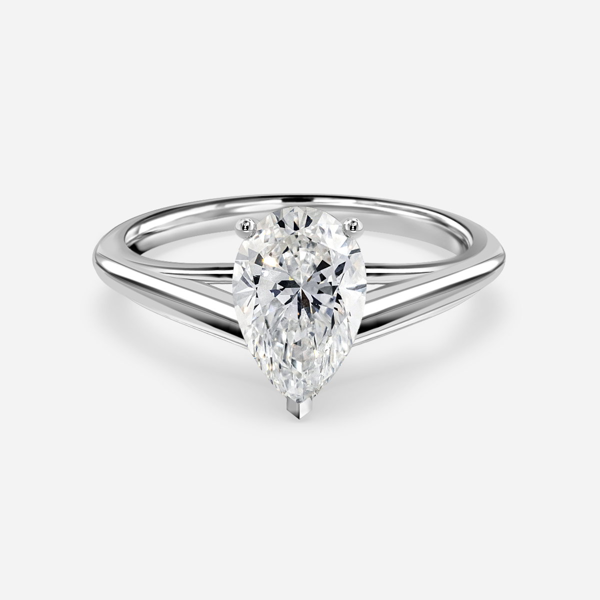 Pear Solitaire Engagement Ring