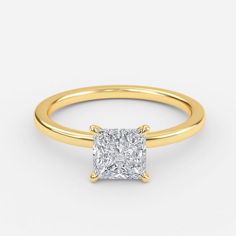Princess Solitaire Engagement Ring