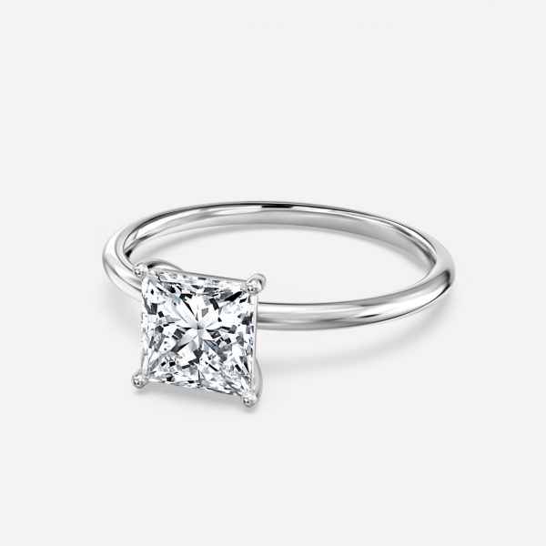 Princess Solitaire Engagement Ring