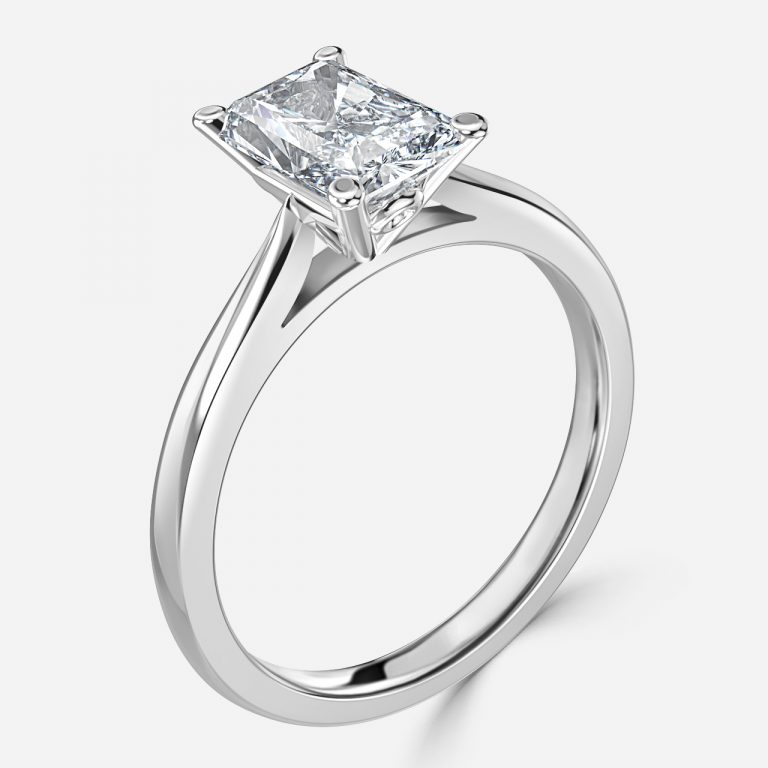 Radiant Solitaire Engagement Ring
