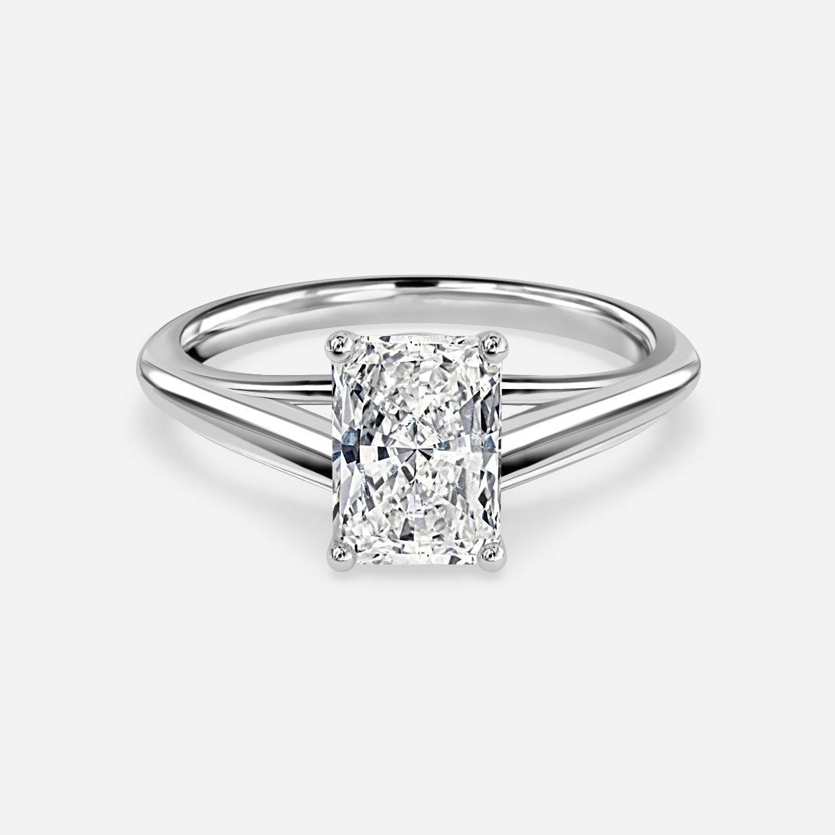 Radiant Solitaire Engagement Ring