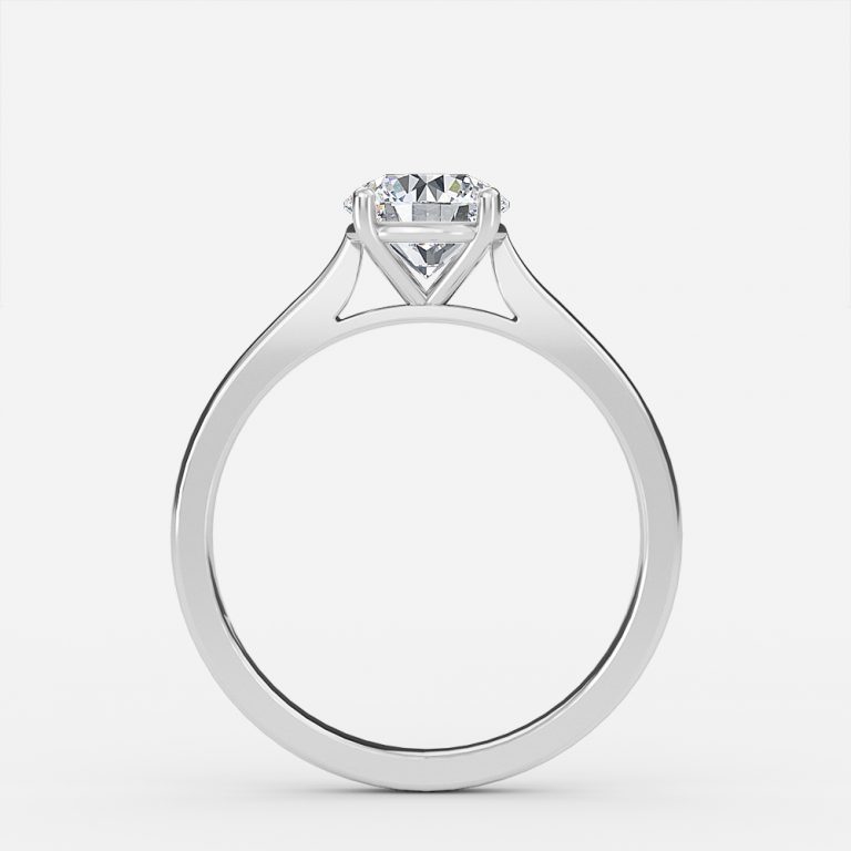 Plain Round Solitaire Engagement Ring