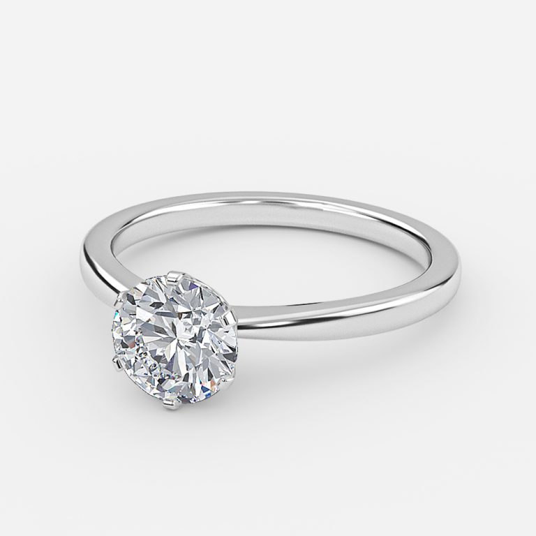 Round Solitaire Engagement Ring