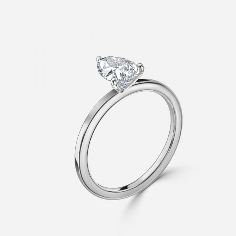 Pear Solitaire Engagement Ring