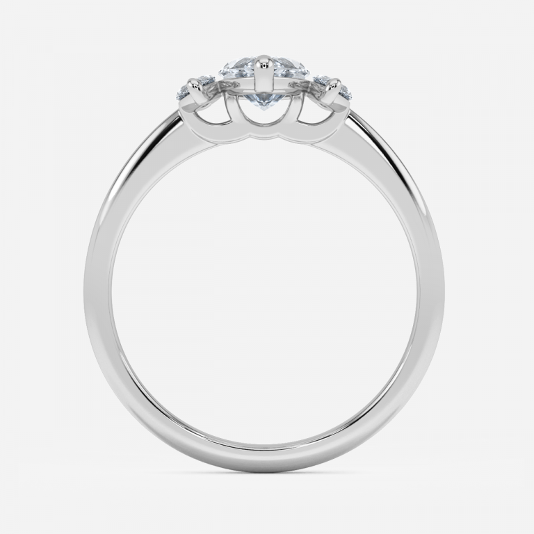 Marquise Three Stone Engagement Ring