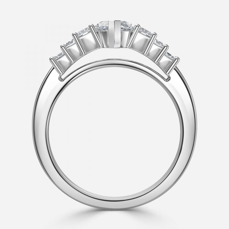 Marquise Three Stone Engagement Ring