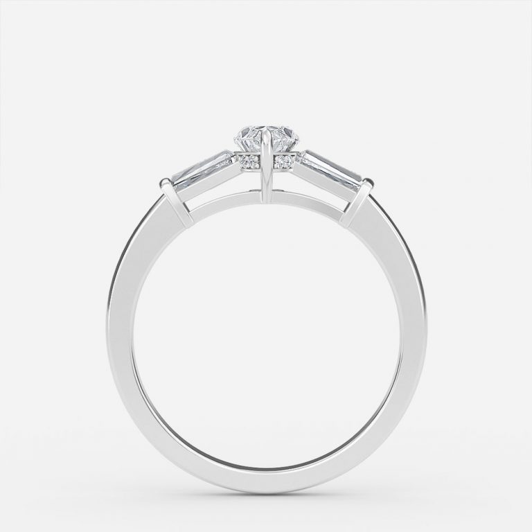 Marquise Three Stone Engagement Ring