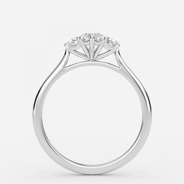 Marquise Three Stone Engagement Ring